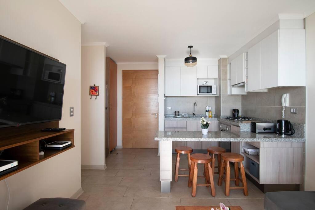 Hermoso Departamento Con Vista Al Mar & Piscina Apartamento Vina del Mar